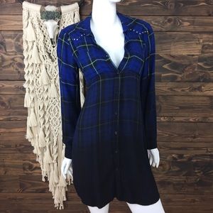 Rock‎ & Republic | Button Down Ombré Plaid Dress